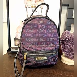 Juicy Couture Rosi Nylon Purple Backpack.